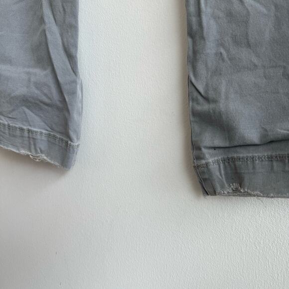 Abercrombie & Fitch Low Rise Grey/Blue Flared Jeans - 2 - Picture 6 of 10